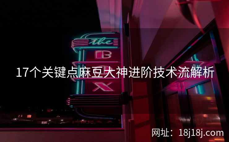17个关键点麻豆大神进阶技术流解析
