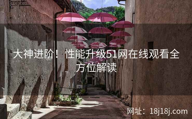 大神进阶！性能升级51网在线观看全方位解读