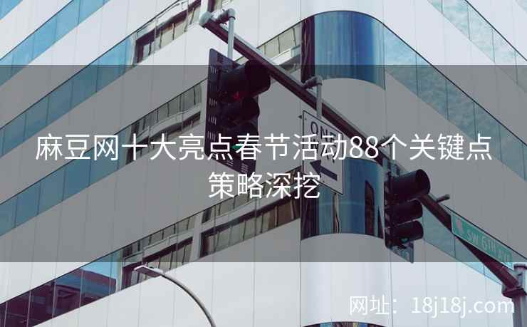 麻豆网十大亮点春节活动88个关键点策略深挖