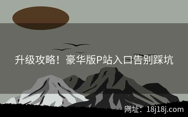 升级攻略！豪华版P站入口告别踩坑